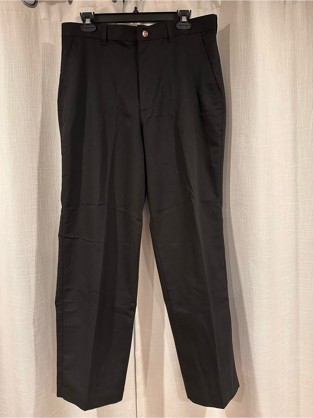 Puritan Black Men's Dress Trousers - Straight Leg